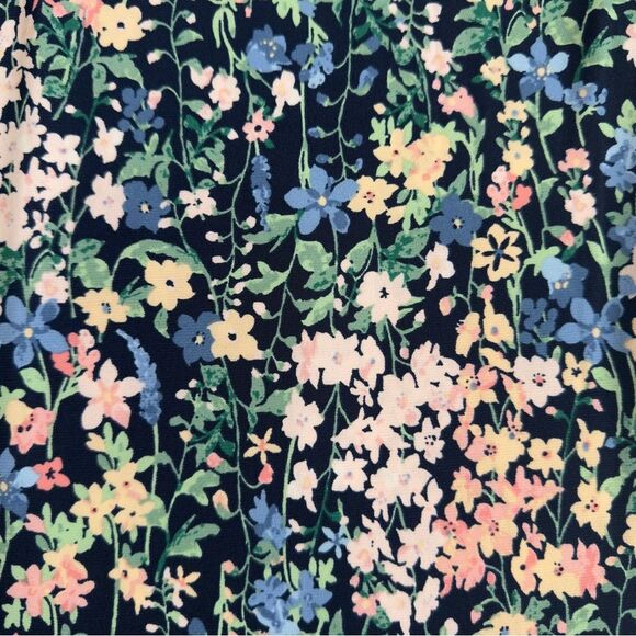 Tommy Hilfiger Size 10 Floral Printed Flutter Sleeve Tiered Ruffle Trim Dress - Picture 2 of 13